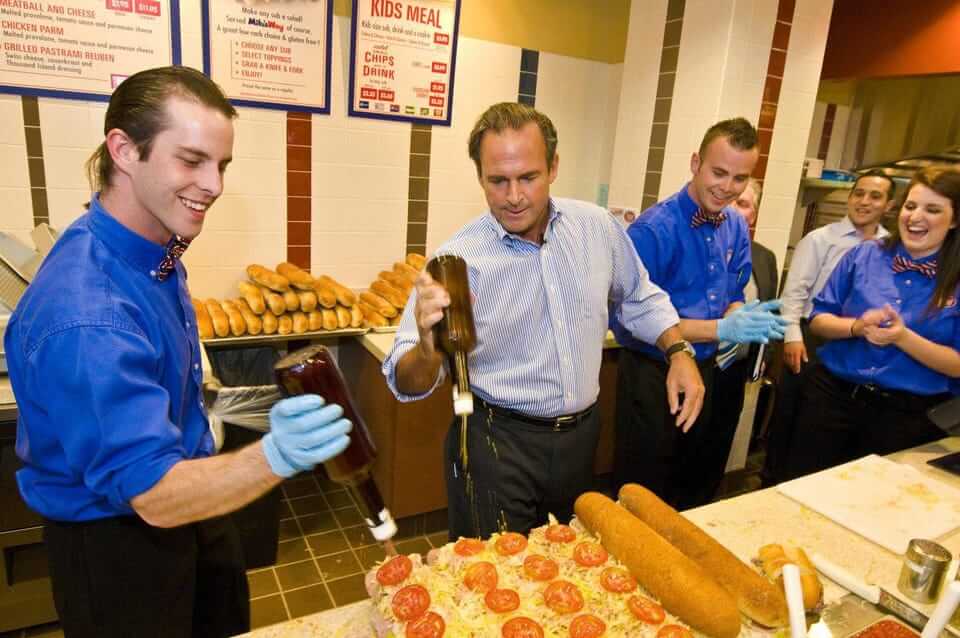 Peter Cancro at Jersey Mike's Subs.