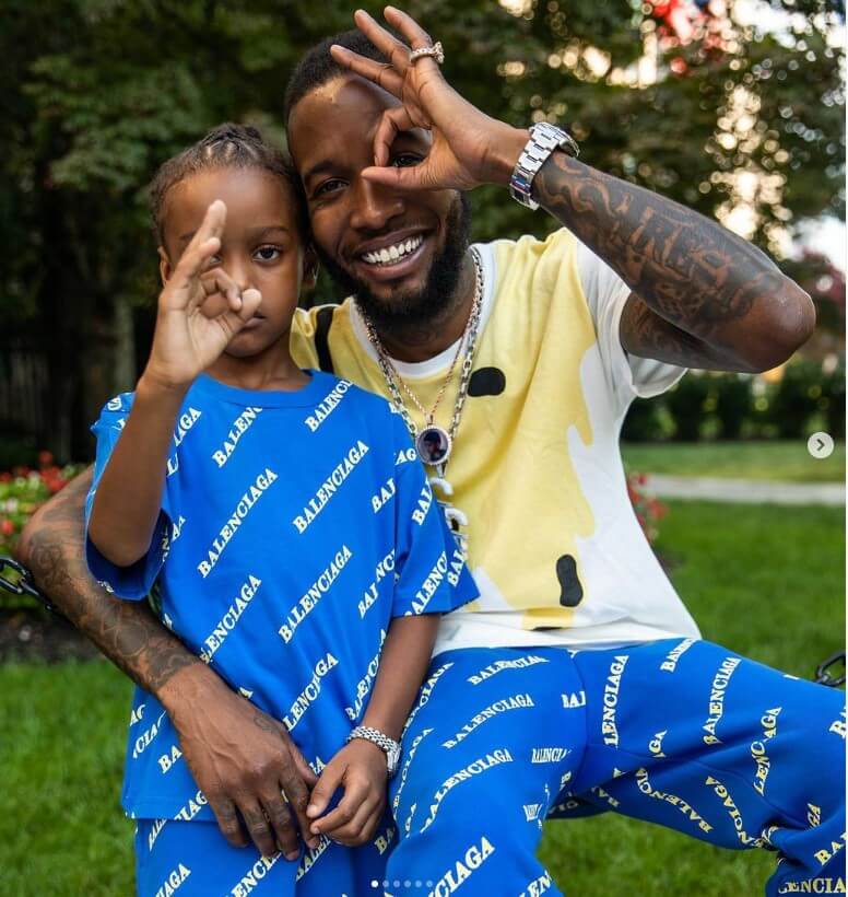 Shy Glizzy and his Son
